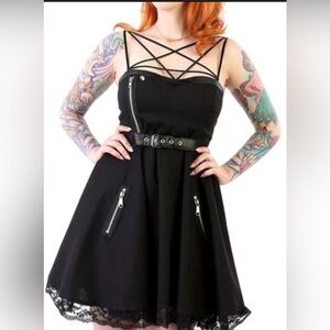Lucky 13 Pentagram Motorcycle Dress